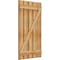 Ekena Millwork Spaced Board-n-Batten Shutters w/Z-Bar, Rough Sawn Western Red Cedar, 28 7/8W x 50H, PR RBS06Z29X050RWR - alternate 3